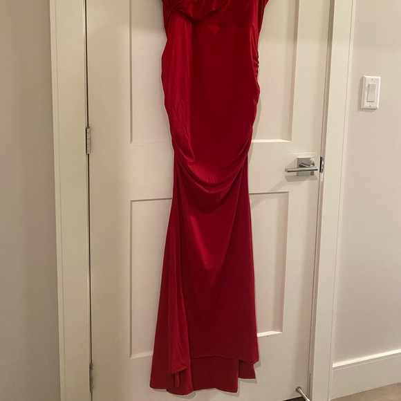 New Burgundy Maternity Dress - Picture 7 of 9